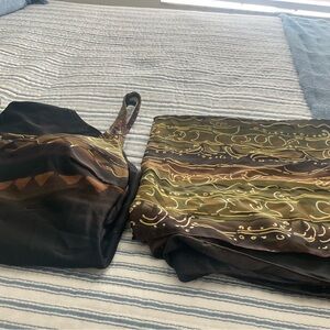 YBL one piece suit with matching sarong scarf